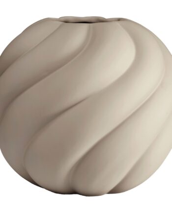 Twist Ball Vase 12 Cm  Sand