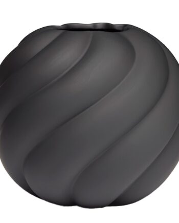 Twist Ball Vase 12 Cm  Sort