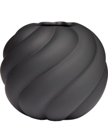 Twist Ball Vase 20 Cm  Sort