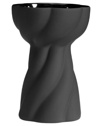 Twist Bulb Løgvase  Sort
