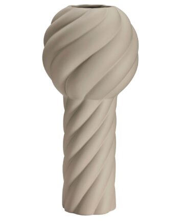 Twist Pillar Vase 34 Cm  Sand