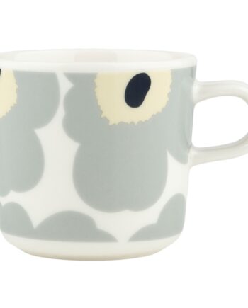 Unikko Kaffekop   Dl  Hvid Grå Sand Blå