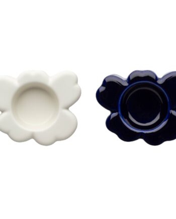Unikko Shape Fyrfadsstage  Cobalt Matte White    Stk