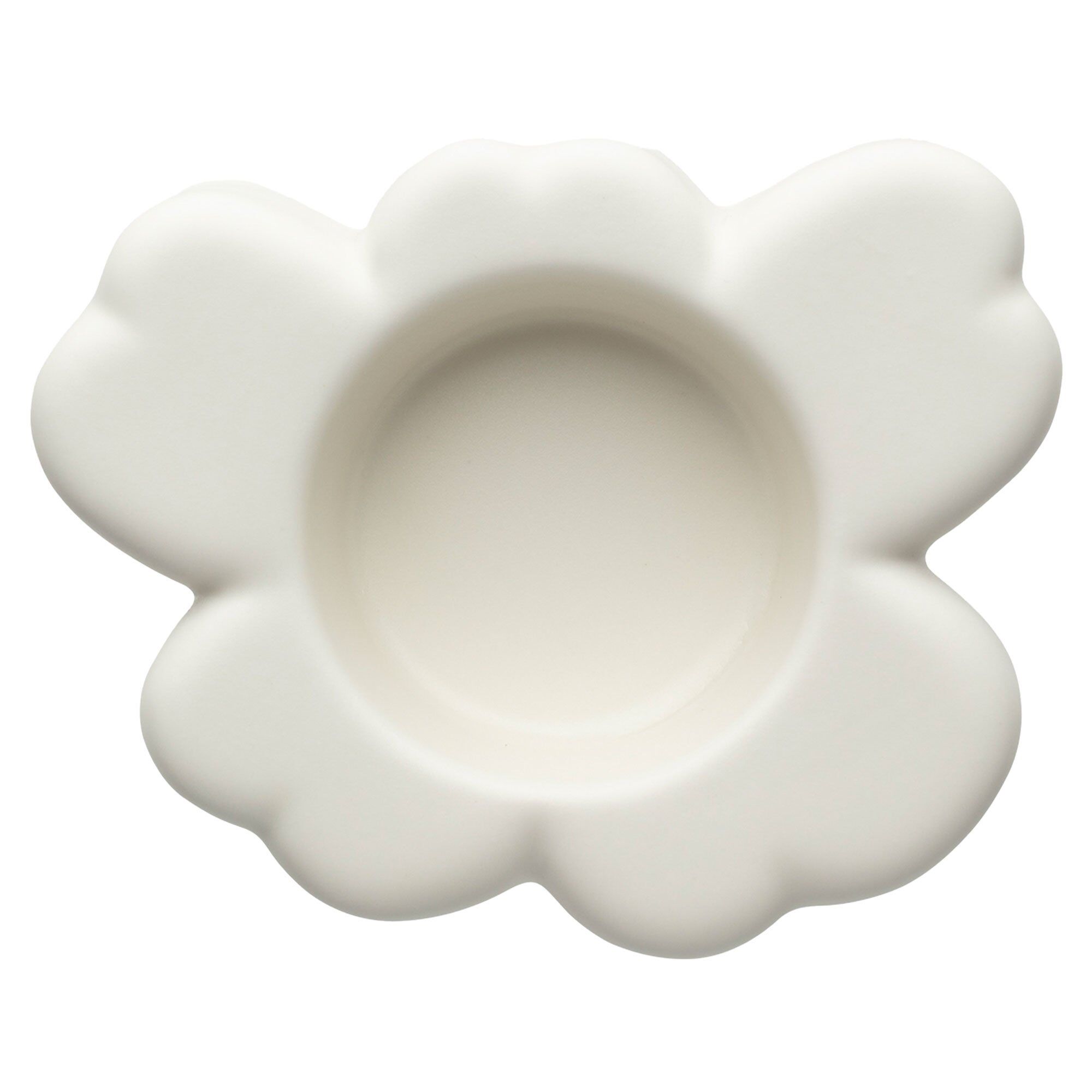 Unikko Shape Fyrfadsstage 10 Cm Matte White