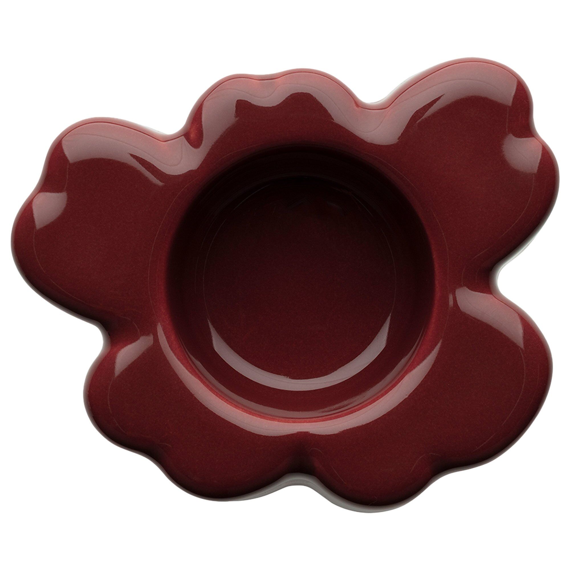 Unikko Shape Fyrfadsstage 10 Cm Rød Brun
