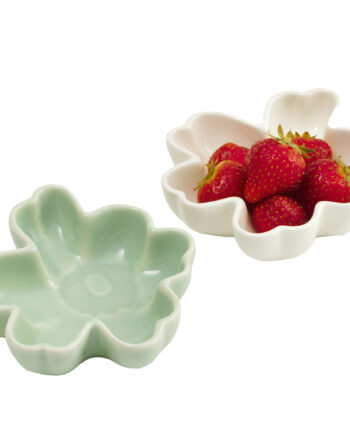 Unikko Shape Skål 11 Cm  -pak  Hvid Lysegrøn