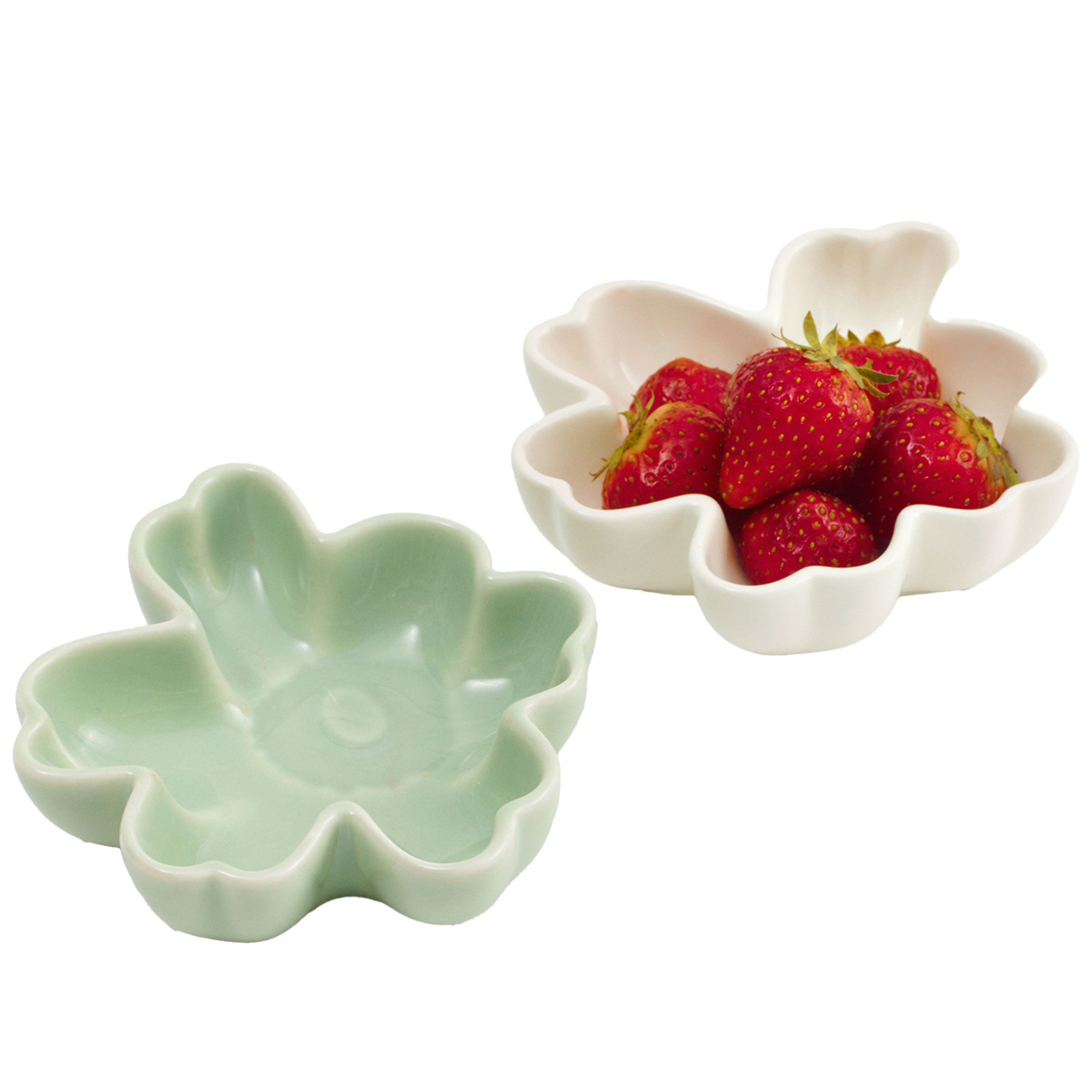 Unikko Shape Skål 11 Cm -pak Hvid Lysegrøn