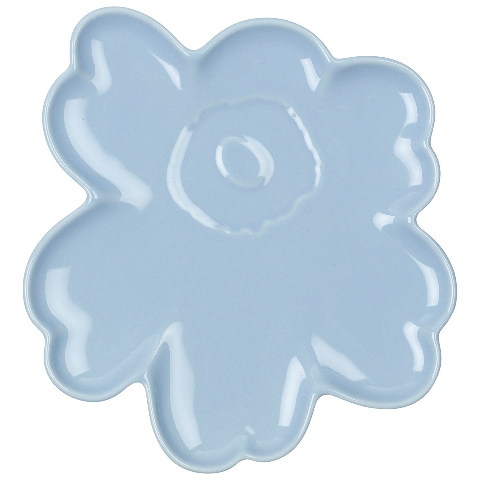 Unikko Shape Tallerken 20 Cm Lyseblå