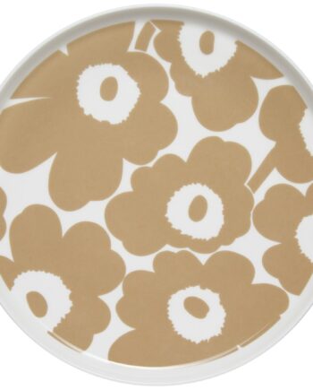 Unikko Tallerken  25 Cm  Hvid