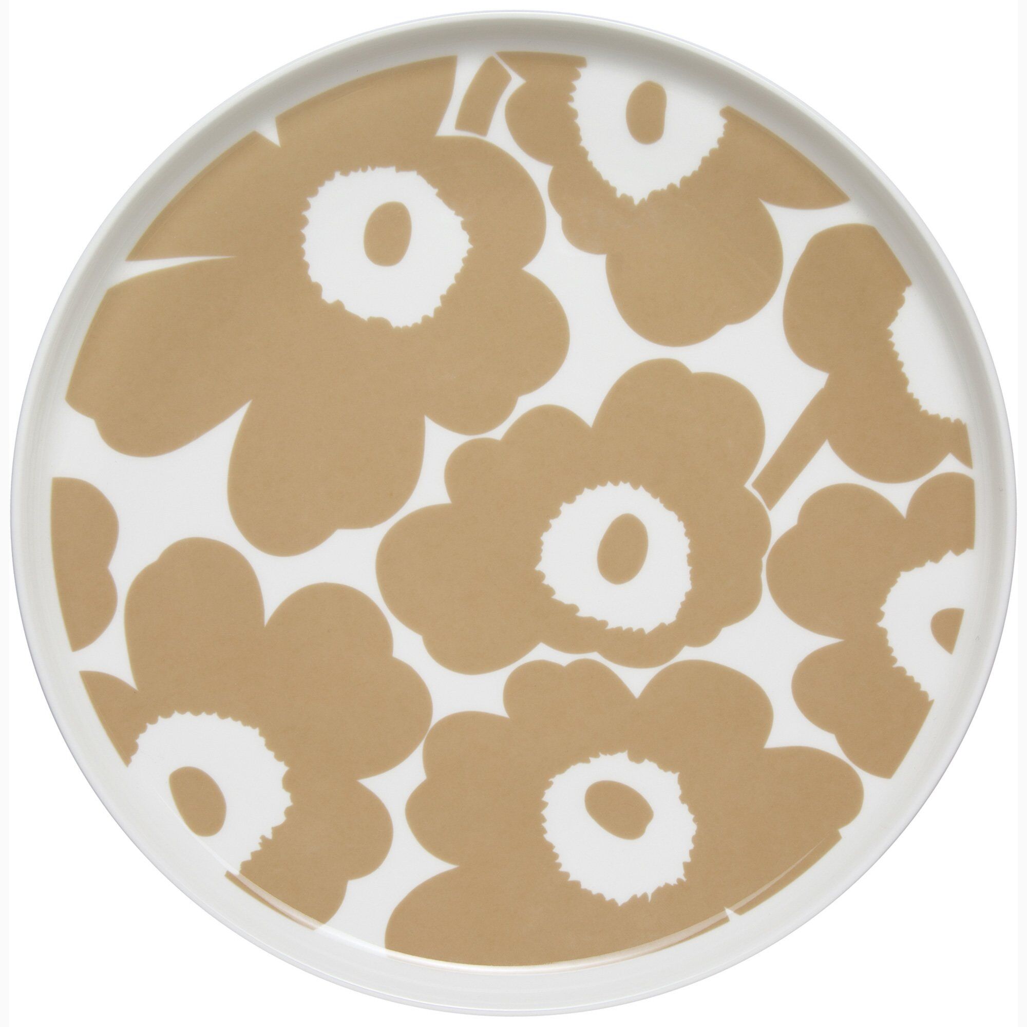 Unikko Tallerken 25 Cm Hvid