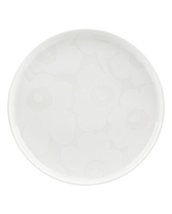 Unikko Tallerken 25 Cm  Hvid
