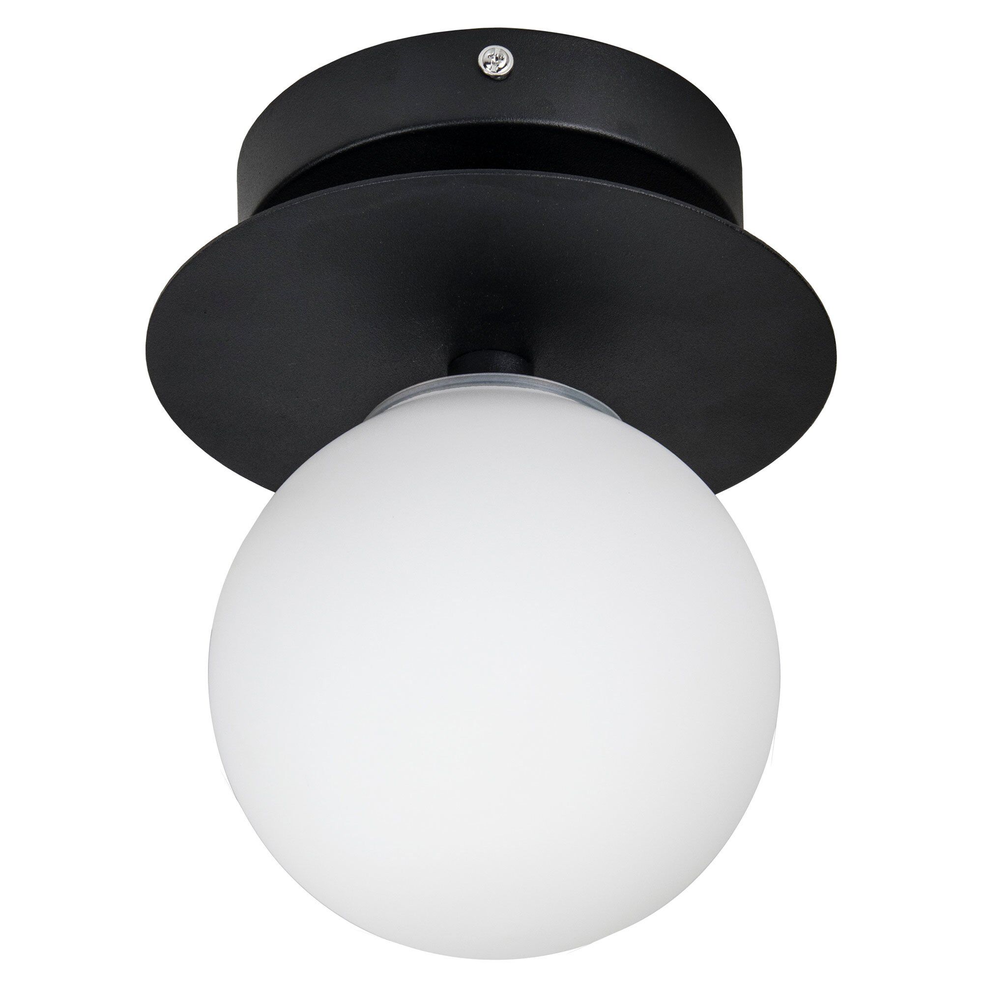 Væglampe Loftslampe Art Deco 24 Cm Hvid Sort