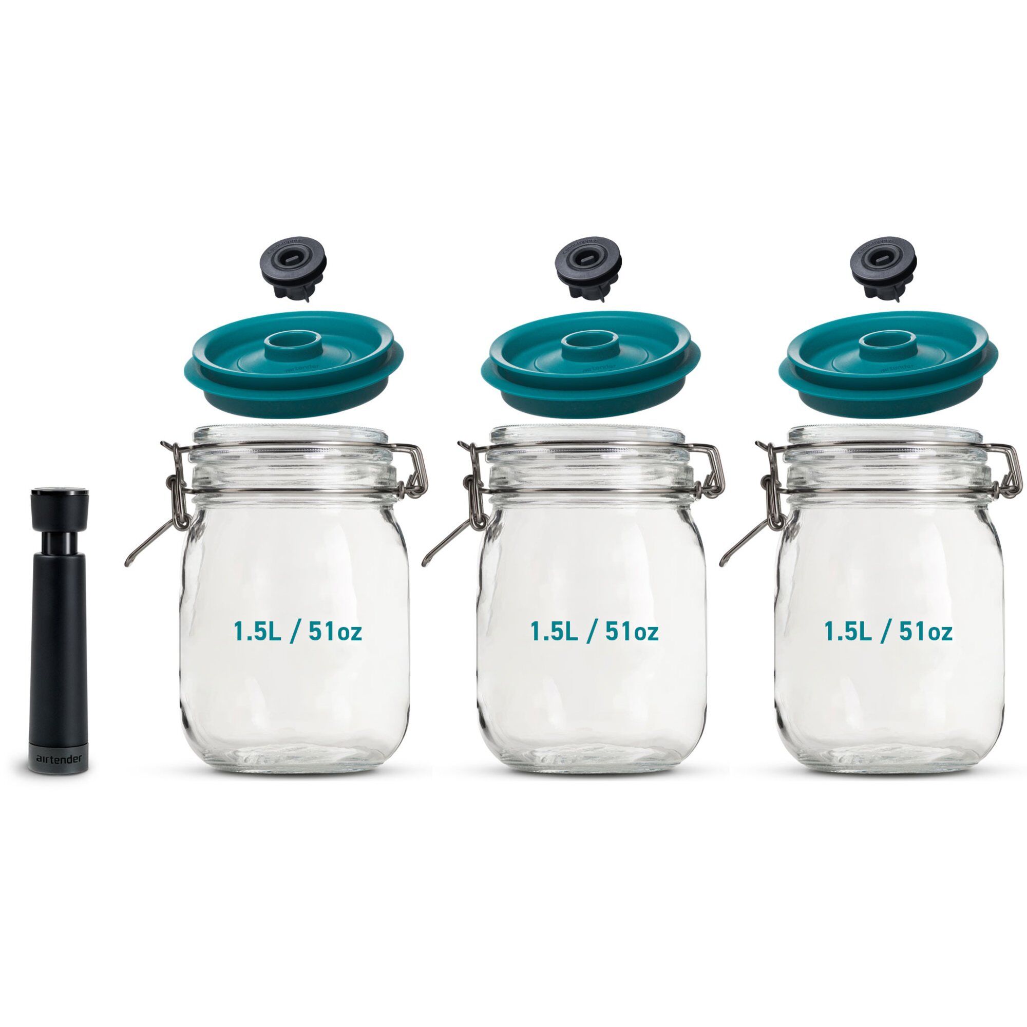 Vakuumforsegler Beholdere Liter