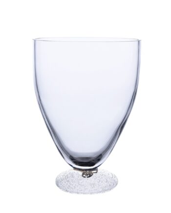 Vase Med Boblet Fod  Klar