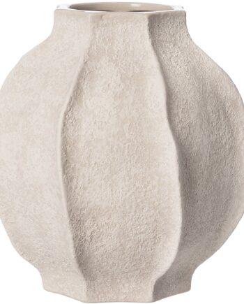 Vase Stentøj 24 Cm  Naturhvidt