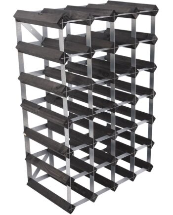 Vinreol Saml-selv Sort 30 Flasker