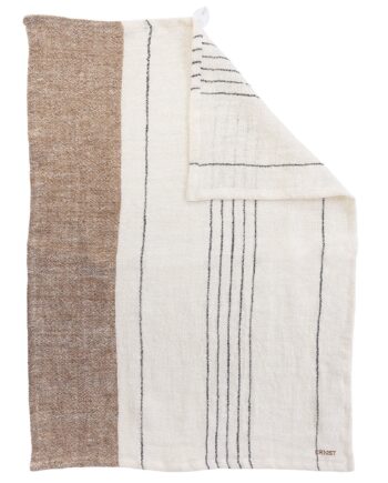 Viskestykke Hør Bomuld 47x70 Cm  Hvid