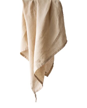Viskestykke   Hør 50x70 Cm  Sand