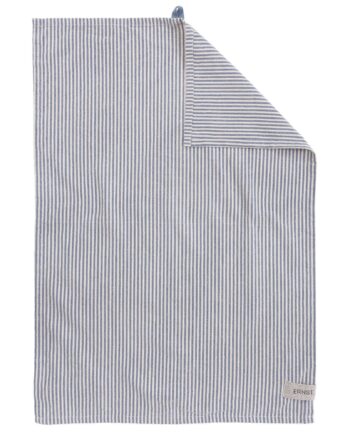 Viskestykke Stribet 47x70 Cm  Blå Beige