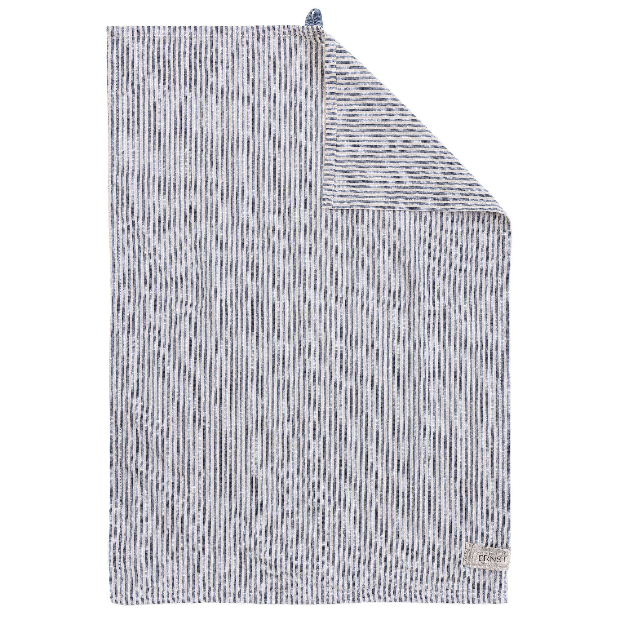 Viskestykke Stribet 47x70 Cm Blå Beige