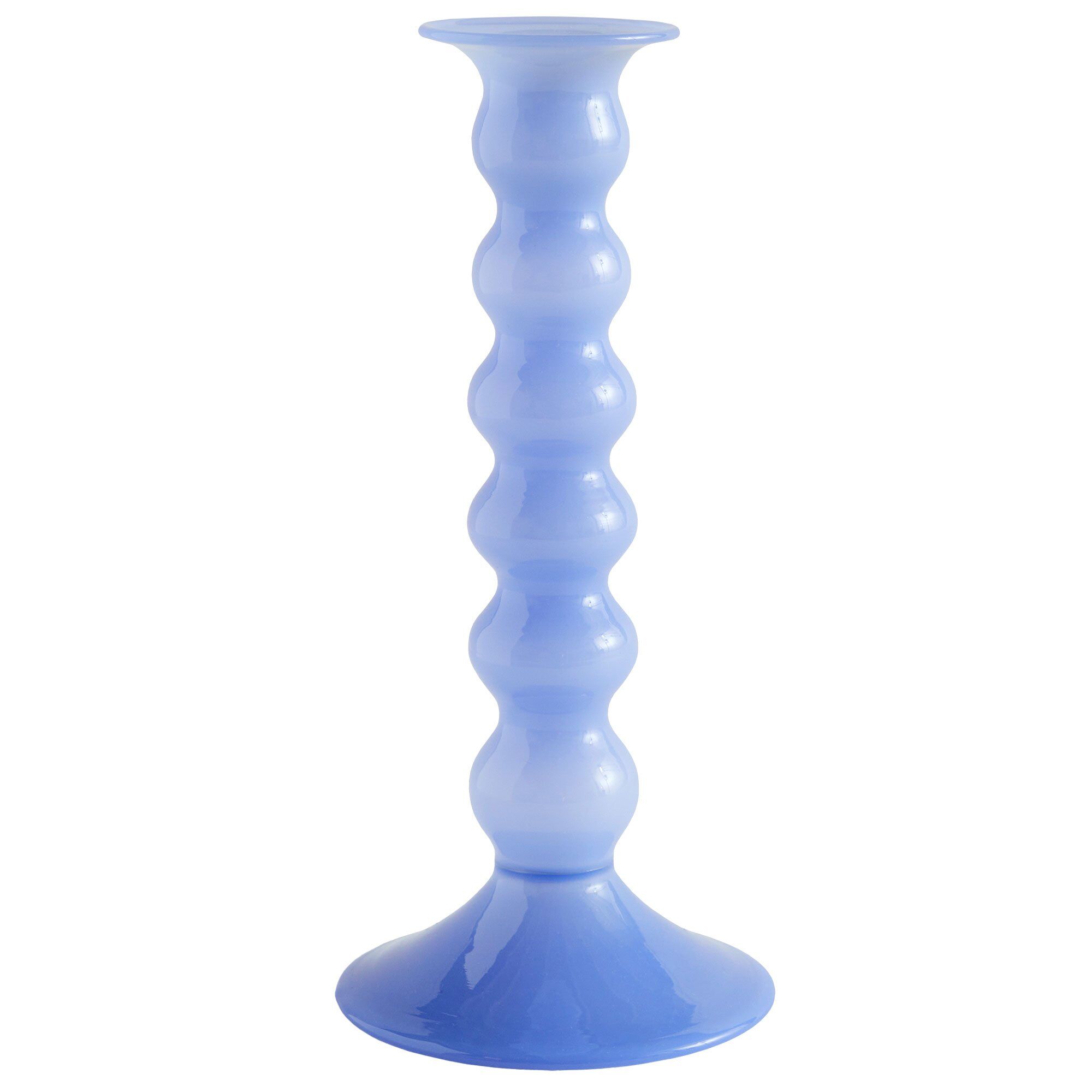 Wavy Lysestage Jade Light Blue ø9 Large