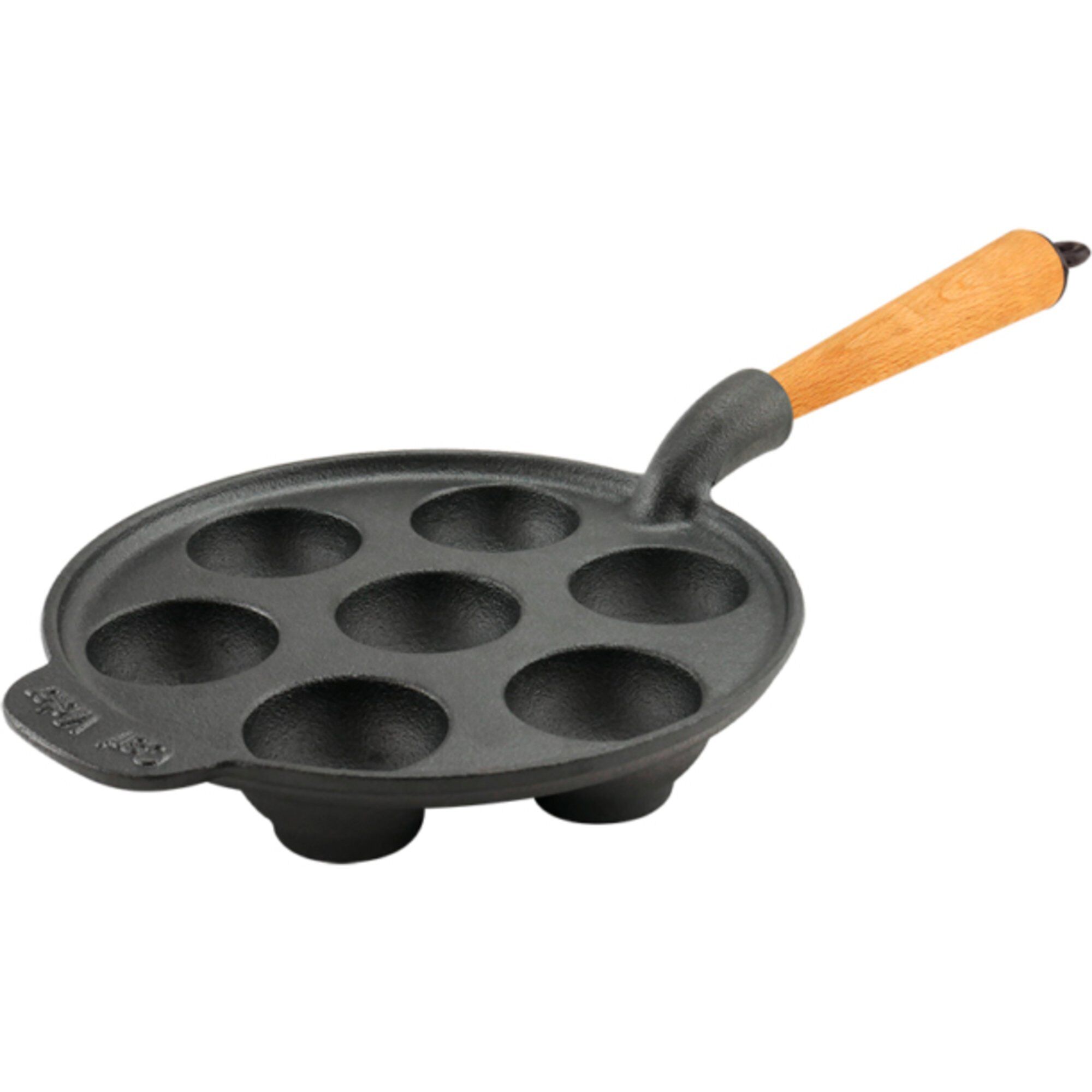 æbleskivepande Af Støbejern 21 Cm