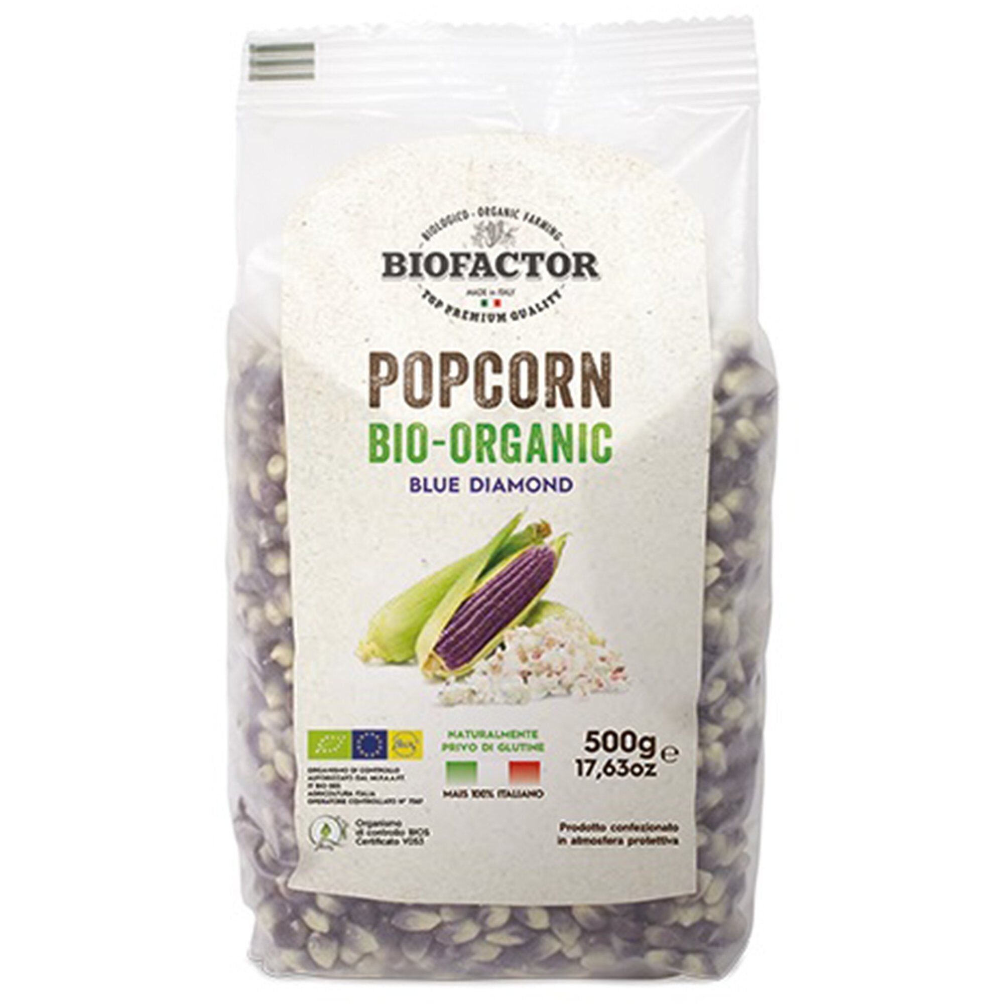 økologiske Popcorn 500 Blå